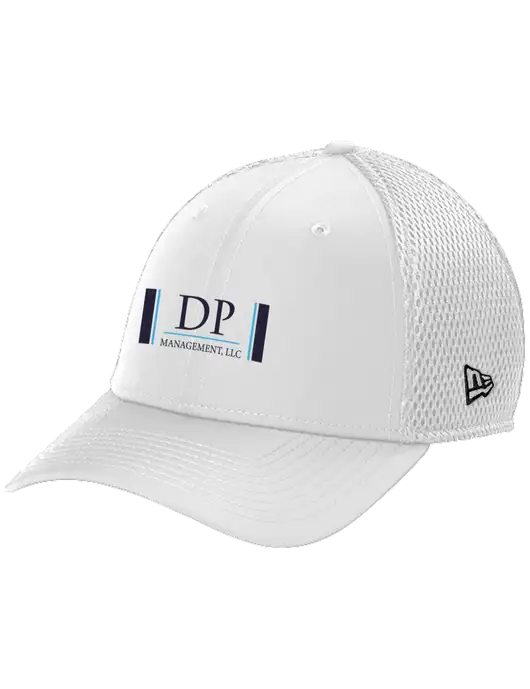 New Era 39THIRTY Performance Stretch White Mesh Cap w/DP Management Logo