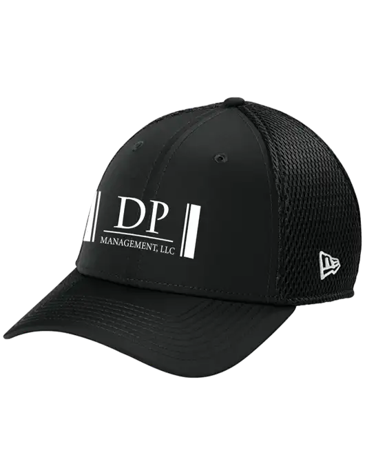 New Era 39THIRTY Performance Stretch Black Mesh Cap w/DP Management Logo