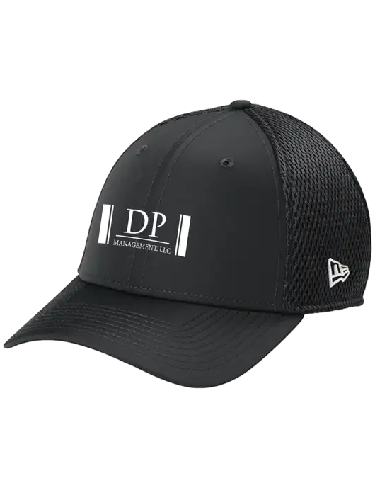 New Era 39THIRTY Performance Stretch Charcoal Grey Mesh Cap w/DP Management Logo