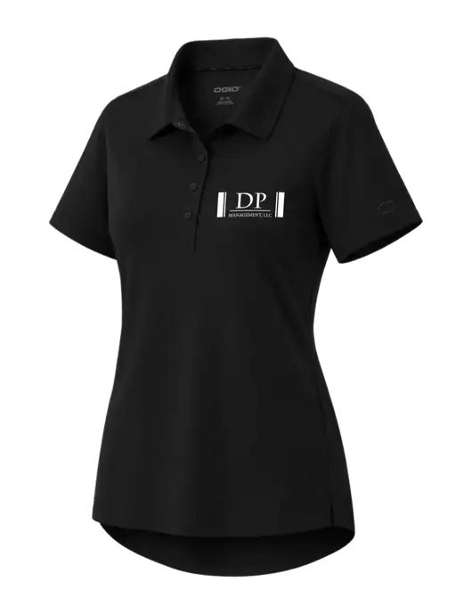 OGIO Womens Envision Black Polo w/DP Management Logo