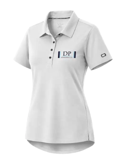 OGIO Womens Envision White Polo w/DP Management Logo