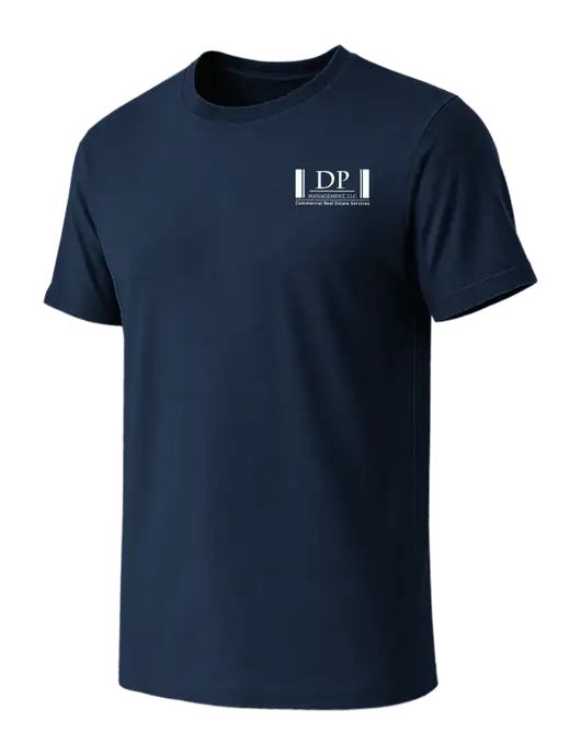 BELLA+CANVAS Navy CVC Short Sleeve Tee w/DP Management Logo