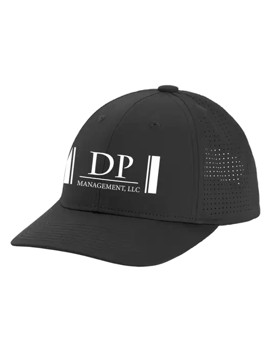 Pro-Cut Structured Snapback with Pinhole Mesh Very Dark Grey Cap w/DP Management Logo