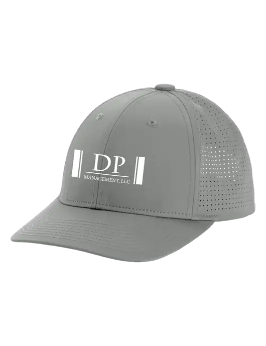 Pro-Cut Structured Snapback with Pinhole Mesh Medium Grey Cap w/DP Management Logo